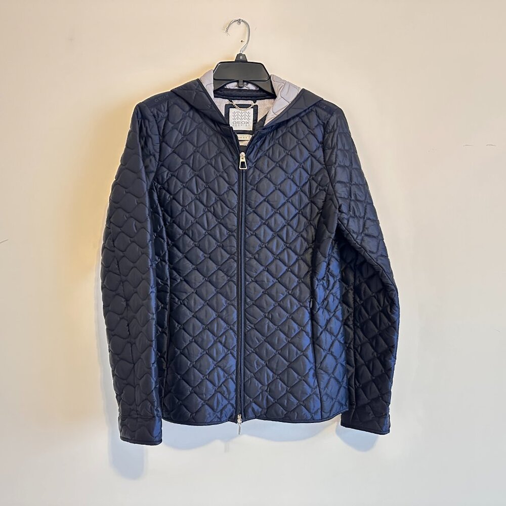 Geox Respira Lightweight Short Navy Jacket